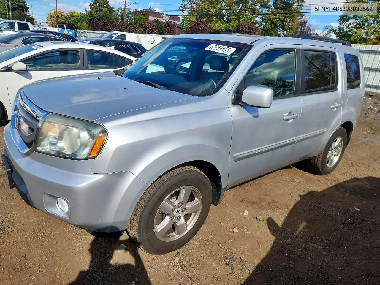 2009 Honda Pilot Exl VIN 5FNYF48589B033562 фото 1