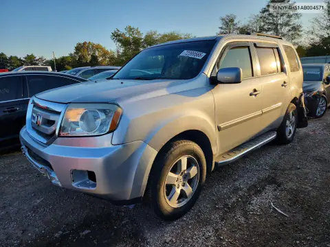 2010 Honda Pilot Exl VIN 5FNYF4H51AB004571 фото 1