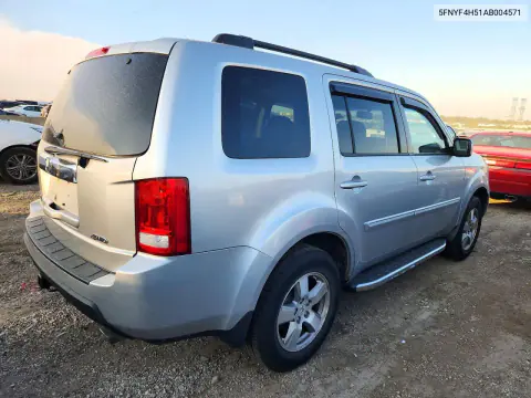 2010 Honda Pilot Exl VIN 5FNYF4H51AB004571 фото 3