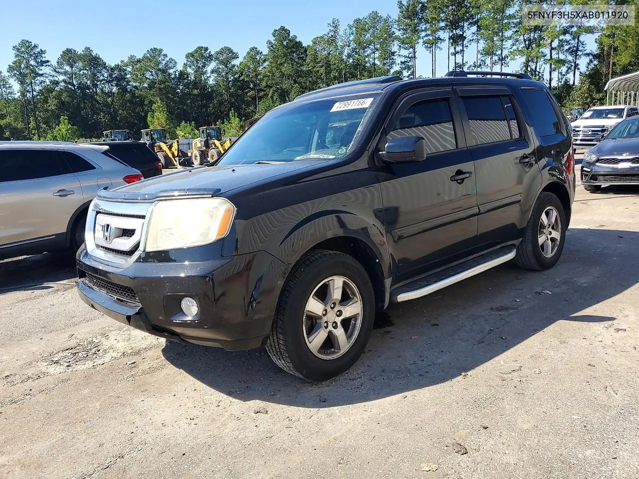 5FNYF3H5XAB011920 Honda Pilot 2010 — повреждение Передняя часть, фото до ремонта