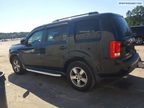5FNYF3H5XAB011920 — 2010 Honda Pilot, фото 2 с аукциона Copart, Передняя часть