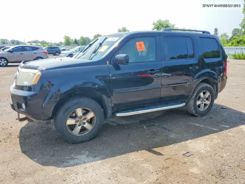 5FNYF4H49BB501893 — 2011 Honda Pilot, Пожар, фото до ремонта