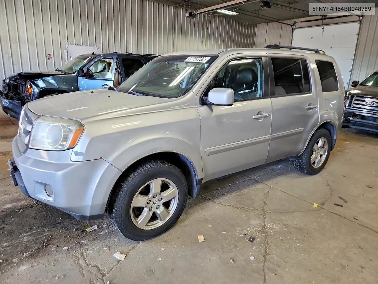 2011 Honda Pilot Exl VIN 5FNYF4H54BB048789 фото 1