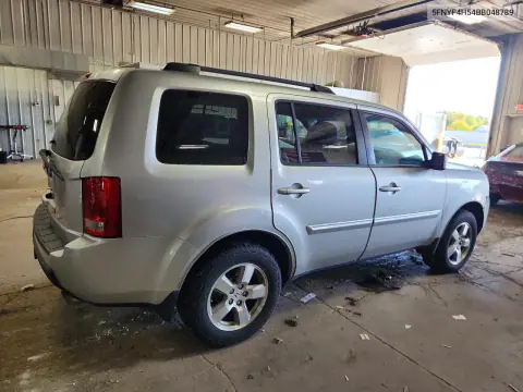 2011 Honda Pilot Exl VIN 5FNYF4H54BB048789 фото 3