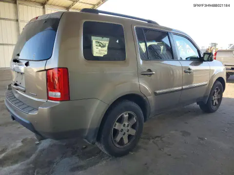 2011 Honda Pilot Touring VIN 5FNYF3H94BB021184 фото 3