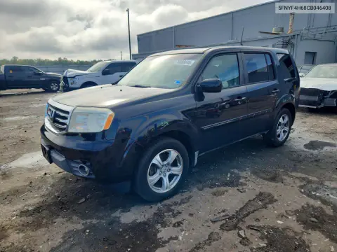 5FNYF4H68CB046408 — 2012 Honda Pilot, Задняя часть, фото до ремонта