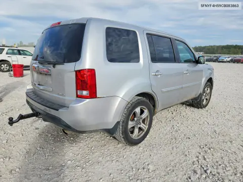 2012 Honda Pilot Exl VIN 5FNYF4H59CB083863 фото 3