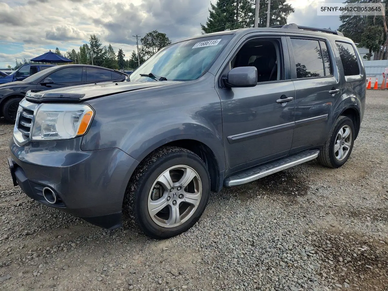 2012 Honda Pilot Exl VIN 5FNYF4H62CB053645 фото 1