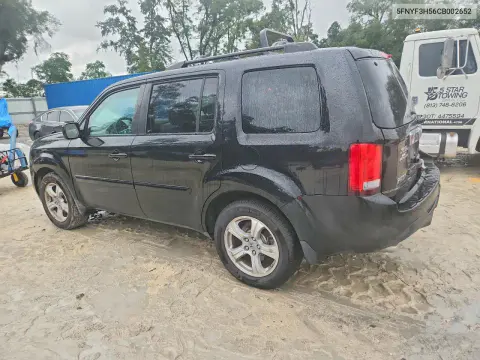 2012 Honda Pilot Exl VIN 5FNYF3H56CB002652 фото 2