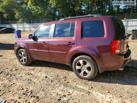 2012 Honda Pilot Exln VIN 5FNYF4H72CB021688 фото 2