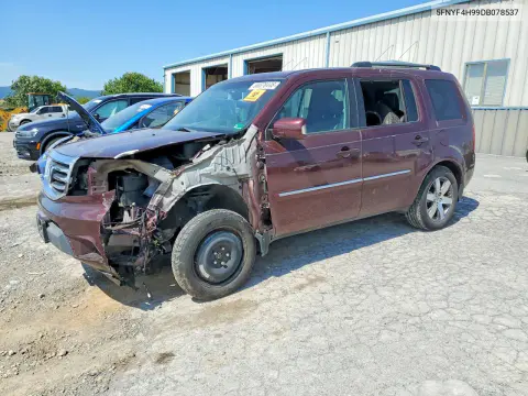 5FNYF4H99DB078537 — 2013 Honda Pilot, Передняя часть, фото до ремонта