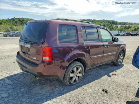 2013 Honda Pilot Touring VIN 5FNYF4H99DB078537 фото 3