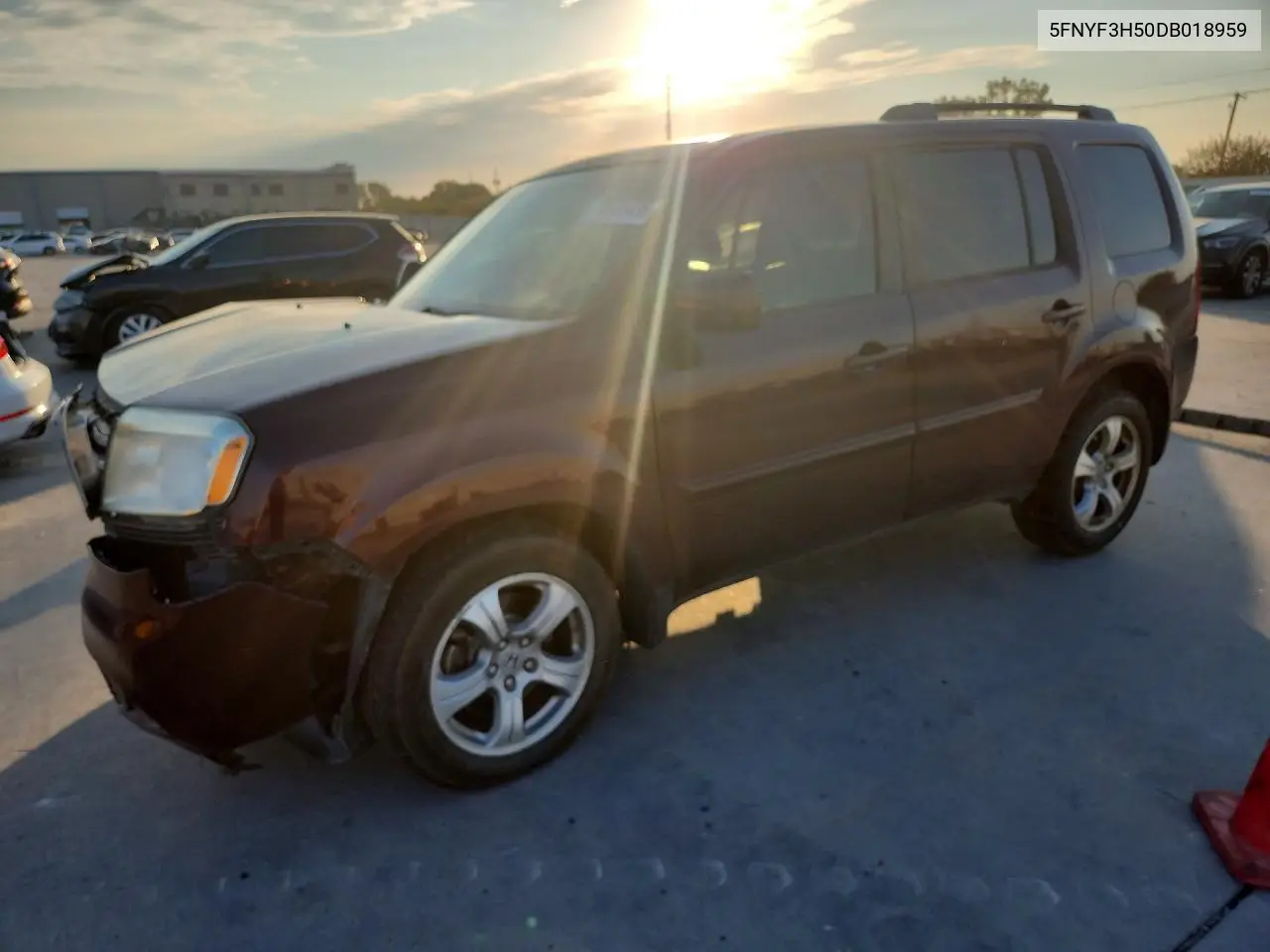 2013 Honda Pilot Exl VIN 5FNYF3H50DB018959 фото 1