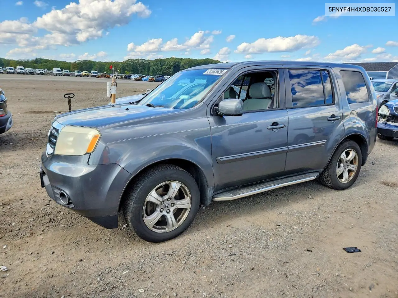 2013 Honda Pilot Ex VIN 5FNYF4H4XDB036527 фото 1