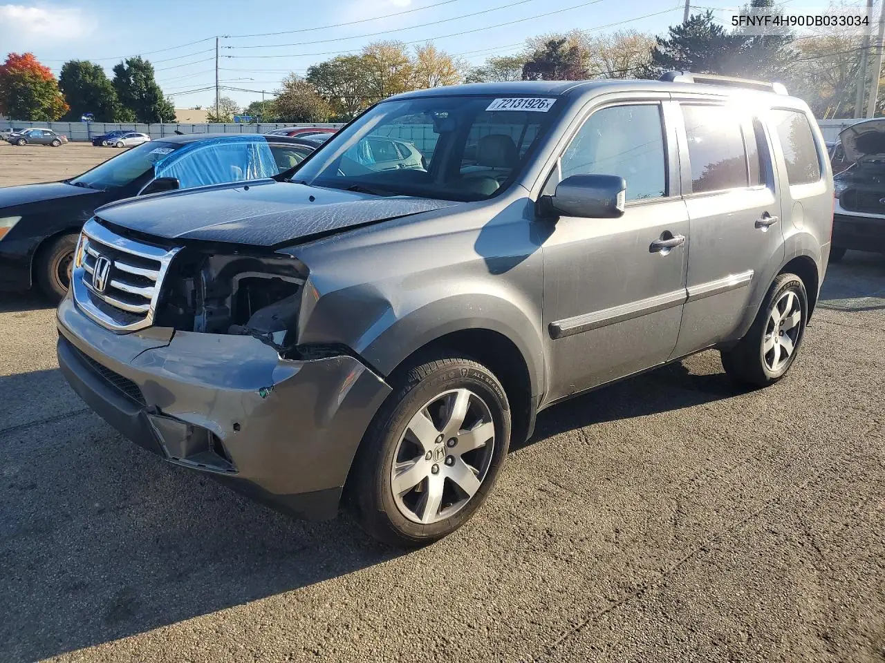 2013 Honda Pilot Touring VIN 5FNYF4H90DB033034 фото 1