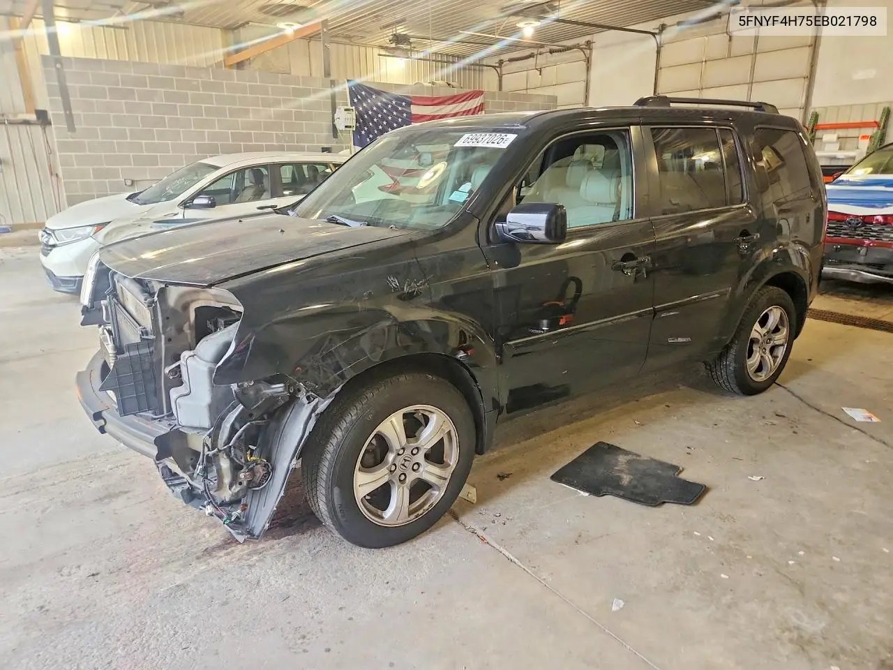 2014 Honda Pilot Exln VIN 5FNYF4H75EB021798 фото 1
