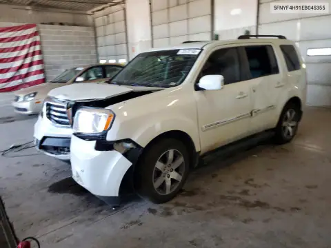 5FNYF4H91EB045355 — 2014 Honda Pilot, Передняя часть, фото до ремонта