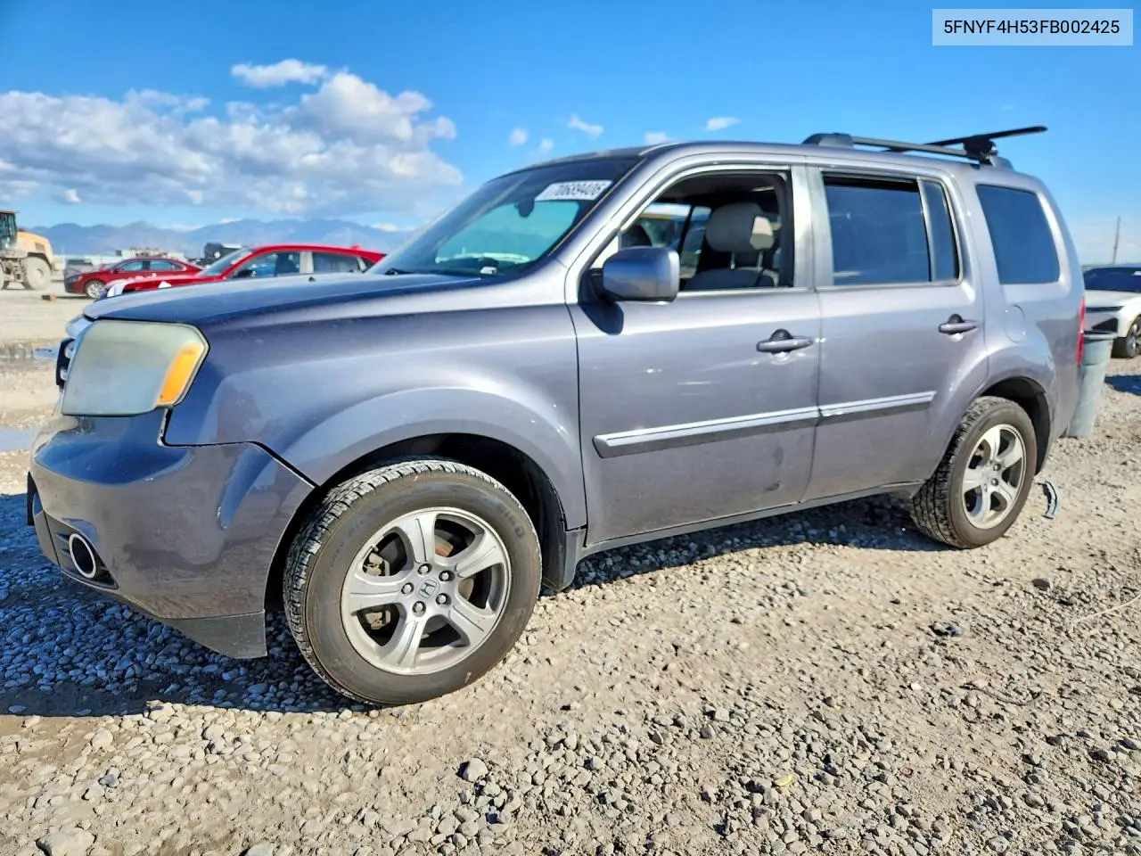 2015 Honda Pilot Exl VIN 5FNYF4H53FB002425 фото 1