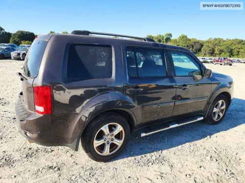 2015 Honda Pilot Exl VIN 5FNYF4H53FB072393 фото 3
