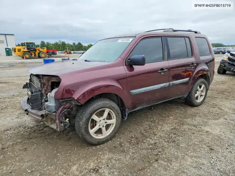 5FNYF4H20FB015719 — 2015 Honda Pilot, Передняя часть, фото до ремонта
