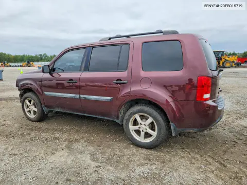 2015 Honda Pilot Lx VIN 5FNYF4H20FB015719 фото 2