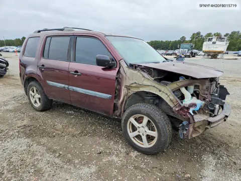 2015 Honda Pilot Lx VIN 5FNYF4H20FB015719 фото 4