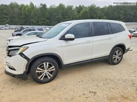 5FNYF5H3XGB025237 — 2016 Honda Pilot, Передняя часть, фото до ремонта