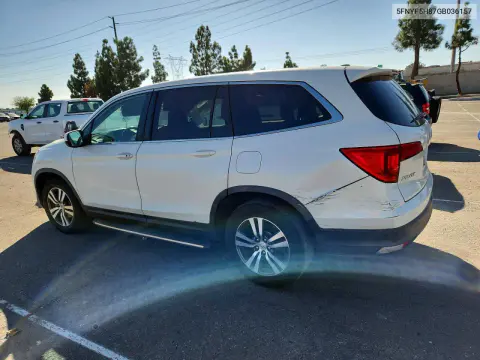 2016 Honda Pilot Exl VIN 5FNYF5H87GB036157 фото 2