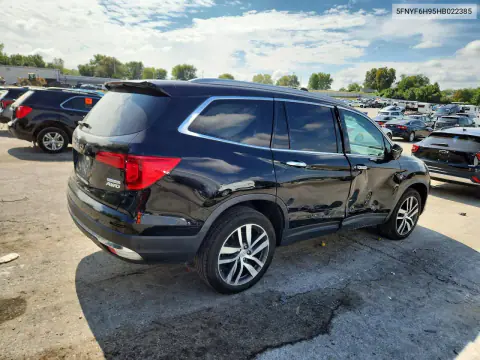 2017 Honda Pilot Touring VIN 5FNYF6H95HB022385 фото 3