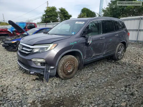 5FNYF6H98HB023398 — 2017 Honda Pilot, Сторона, фото до ремонта