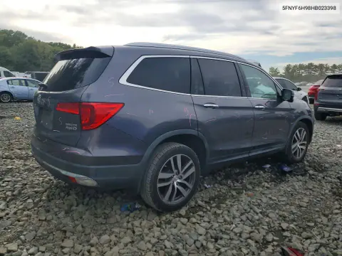 2017 Honda Pilot Touring VIN 5FNYF6H98HB023398 фото 3