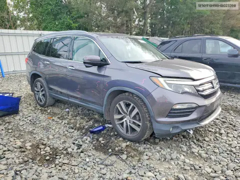 2017 Honda Pilot Touring VIN 5FNYF6H98HB023398 фото 4