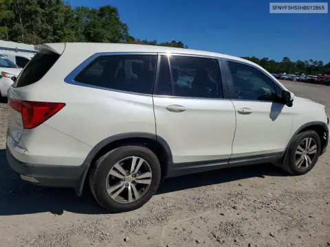 2017 Honda Pilot Exl VIN 5FNYF5H53HB012865 фото 3