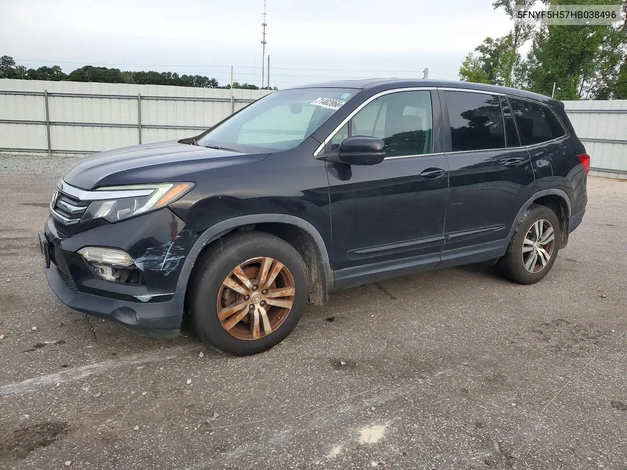 2017 Honda Pilot Exl VIN 5FNYF5H57HB038496 фото 1