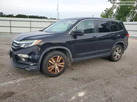 5FNYF5H57HB038496 — 2017 Honda Pilot, Передняя часть, фото до ремонта