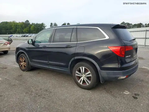 2017 Honda Pilot Exl VIN 5FNYF5H57HB038496 фото 2