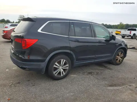 2017 Honda Pilot Exl VIN 5FNYF5H57HB038496 фото 3
