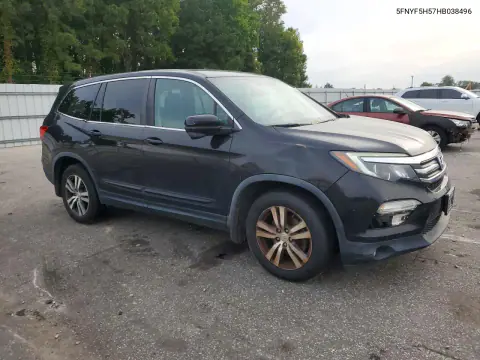 2017 Honda Pilot Exl VIN 5FNYF5H57HB038496 фото 4