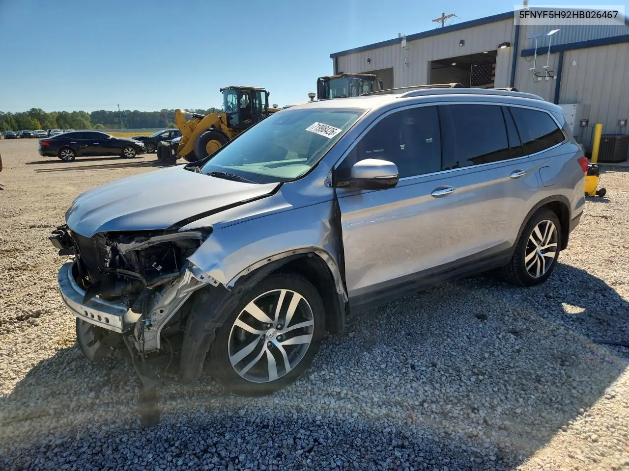 2017 Honda Pilot Touring VIN 5FNYF5H92HB026467 фото 1