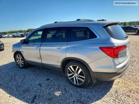2017 Honda Pilot Touring VIN 5FNYF5H92HB026467 фото 2