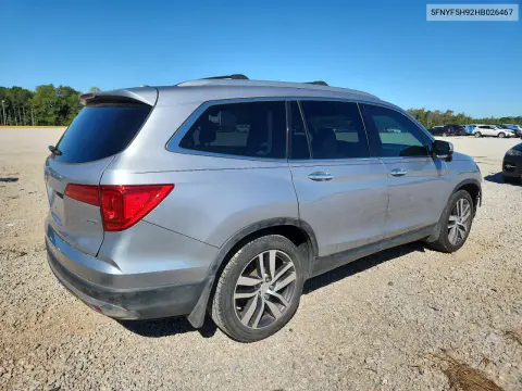 2017 Honda Pilot Touring VIN 5FNYF5H92HB026467 фото 3