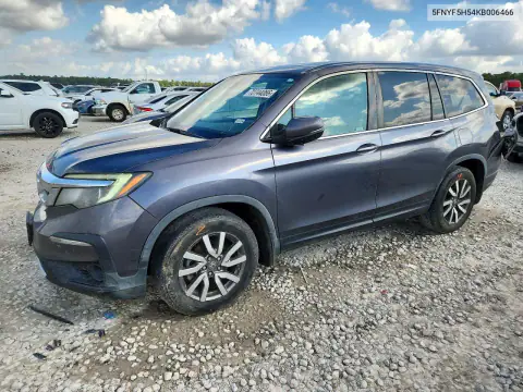 5FNYF5H54KB006466 — 2019 Honda Pilot, Задняя часть, фото до ремонта