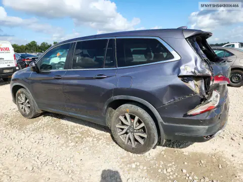 5FNYF5H54KB006466 — 2019 Honda Pilot, фото 2 с аукциона Copart, Задняя часть