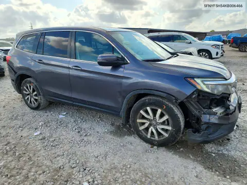 5FNYF5H54KB006466 — 2019 Honda Pilot, фото 4 с аукциона Copart, Задняя часть