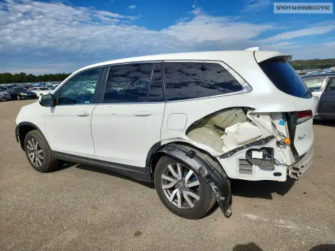 5FNYF6H59MB037950 — 2021 Honda Pilot, фото 2 с аукциона Copart 16.10.2026, Задняя часть