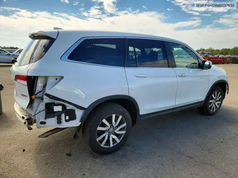 5FNYF6H59MB037950 — 2021 Honda Pilot, фото 3 с аукциона Copart 16.10.2026, Задняя часть
