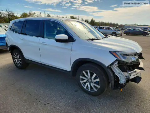 5FNYF6H59MB037950 — 2021 Honda Pilot, фото 4 с аукциона Copart 16.10.2026, Задняя часть