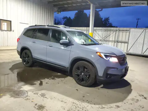 2022 Honda Pilot Se VIN 5FNYF6H21NB077401 фото 4