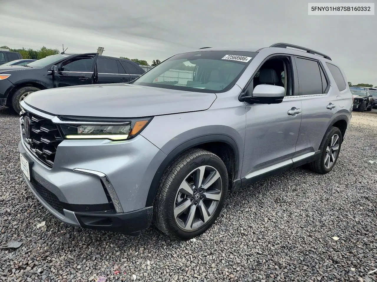 5FNYG1H87SB160332 Honda Pilot 2025 — повреждение Боковая часть, фото до ремонта