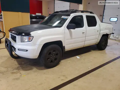 2HJYK16588H514526 — 2008 Honda Ridgeline, Задняя часть, фото до ремонта